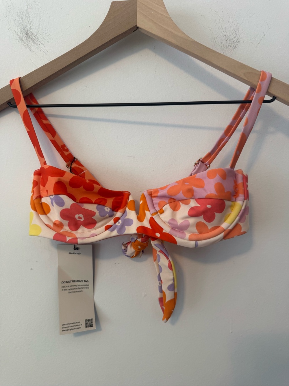 NWT Blackbough Floral Underwire Top and High Waist Bottom Bikini Set Small